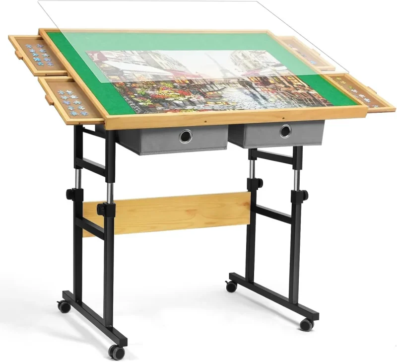 Table de puzzle avec pieds ajustable