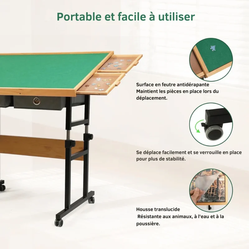 Table de puzzle avec pieds ajustable - Image 4