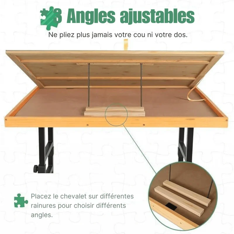 Table de puzzle avec pieds ajustable - Image 6